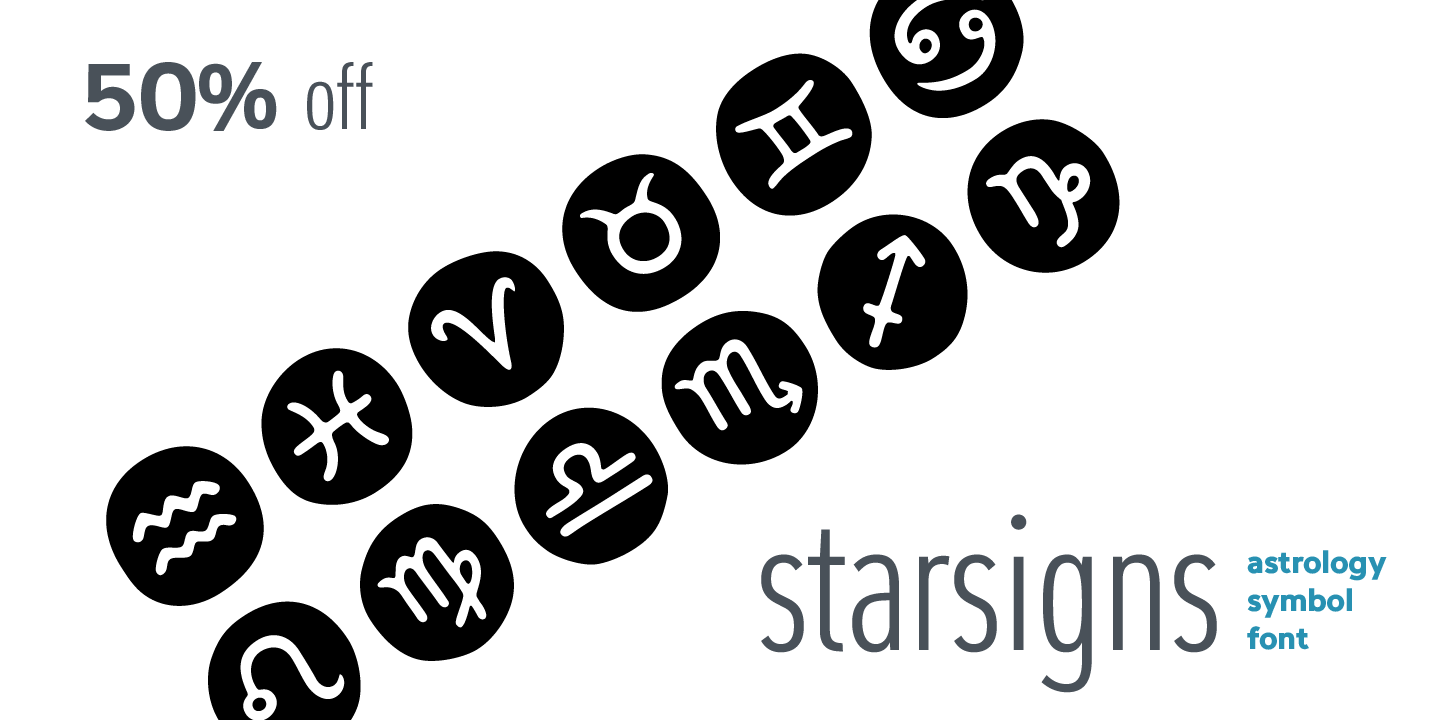 Starsigns Regular Font preview